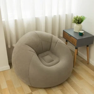 Inflatable PVC Lounger Sofa Chair - Large Bean Bag for Living Room Comfort - Picture 1 of 13