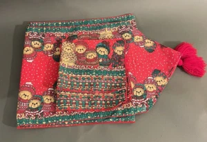 Vintage 80s Lucy Rigg Bear Christmas Bears Napkins and Table Runners - Picture 1 of 13