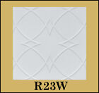 Carreaux de plafond décoratifs blancs collés R23W blanc ultra pur satin vente