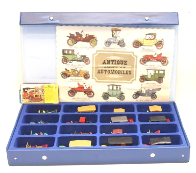VINTAGE MATCHBOX "MODELS OF YESTERYEAR" DISPLAY CASE WITH 16 CARS - Image 1 of 4