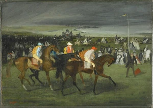 Edgar Degas - At the Races. the Start (1862) Signed - 17" x 22" Fine Art Print - Picture 1 of 1