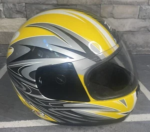 Z1R Full Face Flip Visor DOT Helmet Yellow/Black/Silver Size Small - Picture 1 of 9
