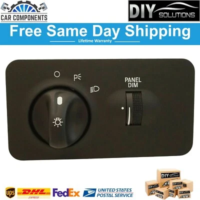 TRQ New Headlight Lamp Switch Assembly For 1999-2005 Ford F250 F450 F650 F800 - Image 1 of 4