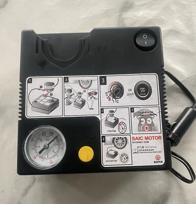 12V AIR COMPRESSOR COMPACT PUM BIKE CAR TYRES Van Bicycle Ball Inflator Box - Image 1 of 4