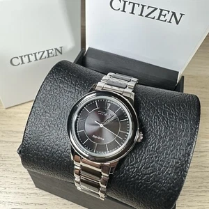 NEW✅ Citizen Eco-Drive Chandler Steel And Black Ceramic Women's Watch EM0741-51E - Picture 1 of 10