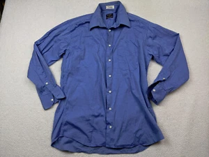 Gitman Bros Mens M 15.5 Blue TTX Pinpoint 2x2 Cotton Oxford Button Shirt - Picture 1 of 10