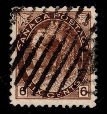 #80 Numeral 6c Canada used well centered XF cv $80 - Image 1 of 2