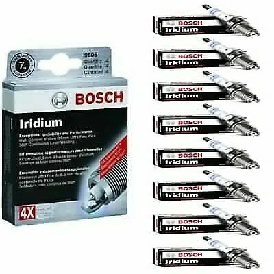 8 Double Iridium Spark Plug Bosch 1996-1999 CHEVROLET  C2500 SUBURBAN V8-5.7L - Image 1 of 4