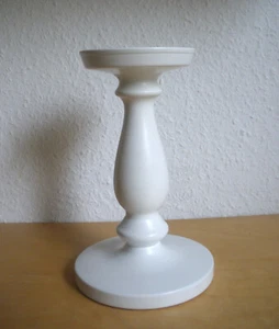Ikea Ersätta Kerzenständer Block Kerzenhalter Metall weiß 21 cm TOP - Bild 1 von 3