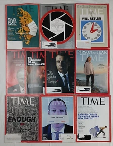 Lot Of 10 TIME Magazines 2016-2019-2021 Putin Politics Double-Issues Media News - Picture 1 of 6