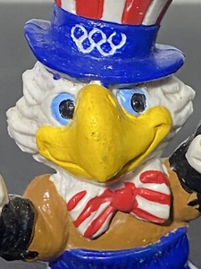 Vintage - Olympic PVC Figurine American Eagle Boxer Boxing Plastic Toy 1980's - Picture 1 of 6