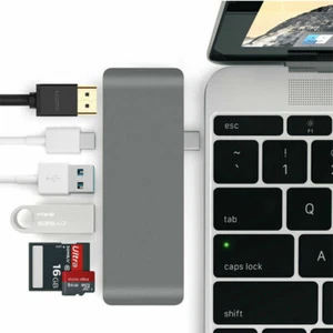 Gextek Alloy 6 IN 1 Type-C 4K Hub USB-C 3.1 Port TF SD - Picture 1 of 8