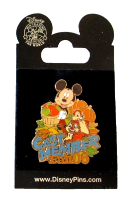 WDW CAST MEMBERS EXCLUSIVE FALL 2006 (CHIP n' DALE WITH MICKEY MOUSE) PIN-#48912 - Image 1 of 2