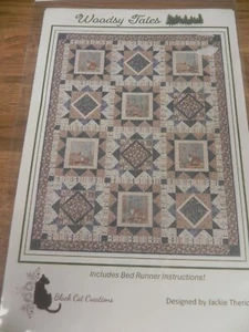 Woodsy Tales Quilt Pattern by Black Cat Creations ..Jackie Theriot..ANIMALS..NEW - Picture 1 of 6