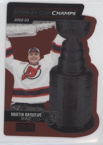 2014-15 O-Pee-Chee Platinum Stanley Cup Champs Die-Cuts Martin Brodeur #SS-6 HOF