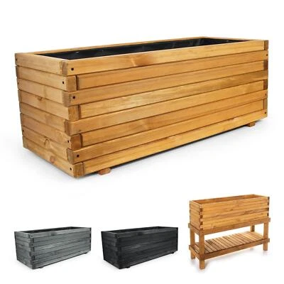 BOOGARDI Hochbeet Holz Pflanzkasten Frühbeet Blumenkasten Gemüsebeet Pflanzbeet Garten