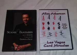 LOTE DE 2 DVD DARWIN ORTIZ + ALLAN ACKERMAN TARJETAS MÁGICAS JUEGO MENTALISMO A1 Cardini - Imagen 1 de 2