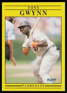 1991 Fleer Tony Gwynn #529  Baseball  San Diego Padres