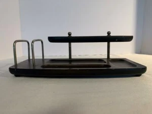 MELE Desk Dresser Vanity MCM wood Caddy Valet Organizer Tray Jewel Case Utica - Picture 1 of 9