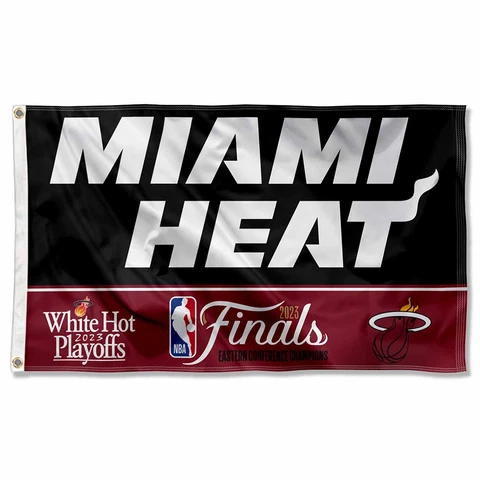 Miami Heat 2023 Finals Bound Grommet Flag Cover