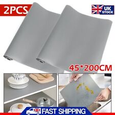 2pcs 2M NonSlip Drawer Mat Kitchen Cabinet Liner Cupboard Shelf Protector Pad