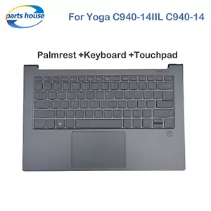 New For Lenovo Yoga C940-14IIL C940-14 Palmrest Keyboard Touchpad 5CB0U44246 US - Picture 1 of 5