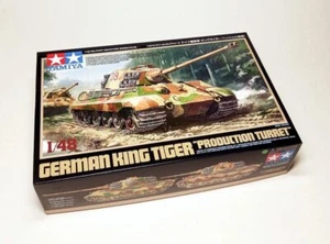Tanque King Tiger Alemán Modelo Militar TAMIYA 1/48 (Torreta de Producción) 32536 - Imagen 1 de 1
