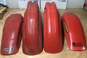 1989 HONDA CR500R : 2 REAR BACK FENDER COWL FAIRING and 2 FRONT FENDERS. - Picture 1 of 2