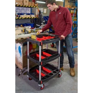 Proplaz Workshop Tool Trolley inc 3 Trays - Picture 1 of 5