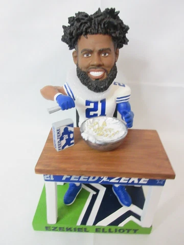 Foco Feed Zeke Ezekiel Elliott Dallas Cowboys NFLPA Exclusive Bobblehead AS IS Cover
