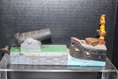 Mint Vintage Canonl Cast Iron Mechanical Bank Reproduction Book Of Knowledge - Image 1 of 4