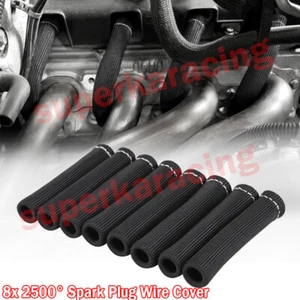8x Spark Plug Wire Heat Shield Sleeve 2500° Spark Plug Boot Protector 15.5cm NSW - Picture 1 of 14