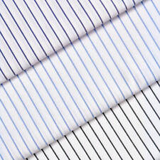 Suave 1/2" Pinstripe Shirting Poplin Fabric - 58/59" By The Yard