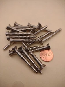 #10 x Viti per Legno Marino a Testa Piatta Inox 1-3/4" 18-8 (Confezione da 20 SSWS20 - Foto 1 di 3