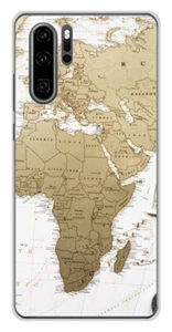 Coque en silicone imprimée compatible Huawei P30 Pro Map Europe Afrique - Picture 1 of 3
