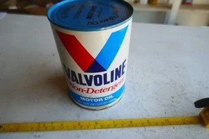 Lote Valvoline lata de aceite vacía vintage 25-38-CH - Imagen 1 de 6