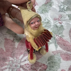 De Colección Navidad Sole Algodón Elfo Piña Pixie Acordeón Japón Adorno Mischievou - Imagen 1 de 9