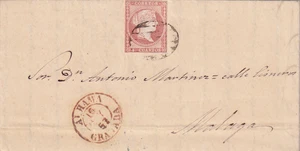 Spanien 1857 kompletter Brief aus Alhama (Granada) (1999) - Bild 1 von 3
