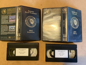 Famous Warplanes 2 VHS Video Sukou SU 27 Flanker Mig Fighters, Jaguar, BAC TSR-2 - Picture 1 of 5