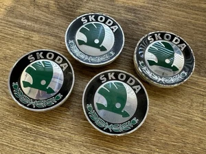 4 Original Skoda Nabenkappen Nabendeckel Felgendeckel 6U0601151L - Bild 1 von 8