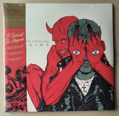 Queens Of The Stone Age Villains ltd white vinyl + OBI + Boneface poster Kyuss - Image 1 of 3