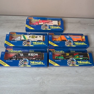 Matchbox Days of Thunder 1/64 Team Transporter Complete Set of 5 - New - Image 1 of 4