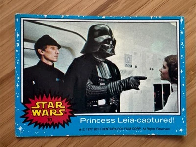 B1G1 25% Off • 1977 Star Wars - Series 1 (Blue) #10 • Princess Leia-captured! - Image 1 of 2