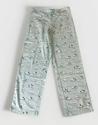 Talbots 女式小号北极熊印花睡衣/休闲裤全新带标签 — 第 1/4 张图片