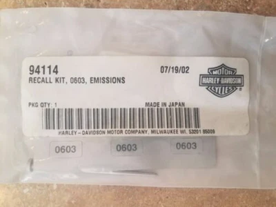 Harley Davidson Genuine Emissions Recall Kit 0603 94114 - Image 1 of 4