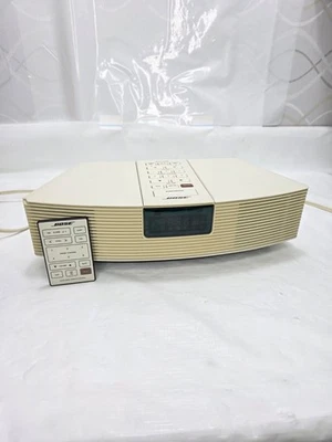Bose Wave Radio Model AWR1-1W Alarm Clock AM/FM Radio (White) w/ Remote - TESTED - Image 1 of 4