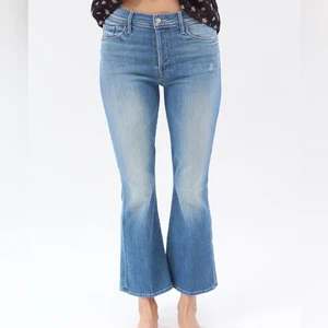 MOTHER The Stunner Cruiser Ankle Jean In Shake Well Womens 25 Button Fly Blue - Picture 1 of 14