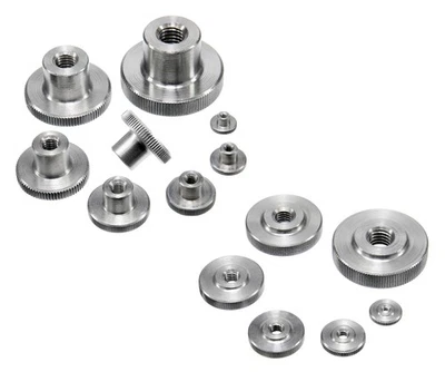 Rändelmutter Edelstahl A1 DIN 466 467 hohe niedrige Form M2 - M10 Rändelmuttern - Bild 1 von 4