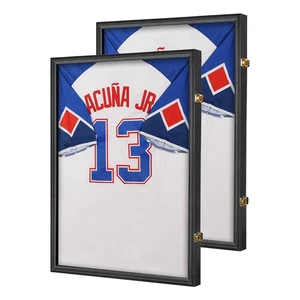 Jersey Frame Display Case 2 Pack- Large Sports Jersey Display Case, Wall Moun... - Picture 1 of 7