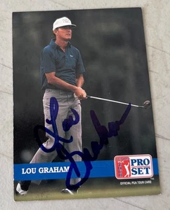 handsignierte handsignierte PGA Karte ~ LOU GRAHAM - Bild 1 von 3
